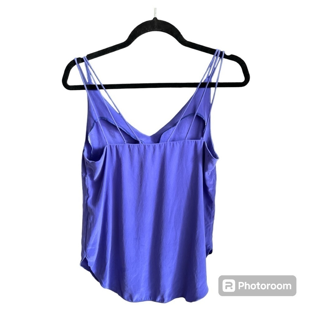 Amanda Uprichard EUC cobalt blue silk tank top size small - Picture 2 of 4